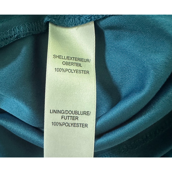 ADRIANNA PAPELL HAILEY LOGAN Womens Dress 1/2 Teal Blue Cocktail Halter Mini - Picture 6 of 10